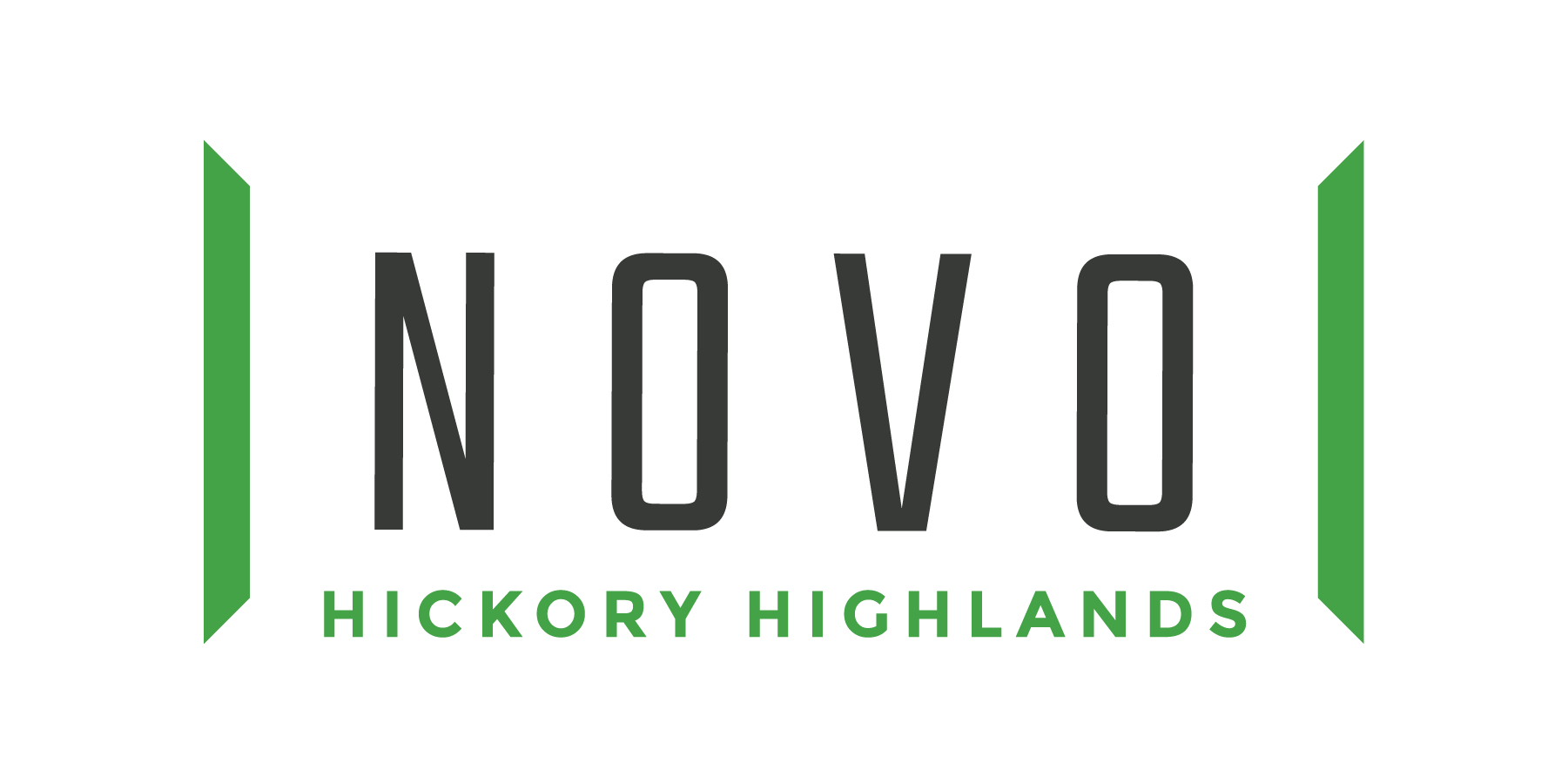 The image features the text "NOVO HICKORY HIGHLANDS" prominently displayed.